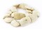 The Bead Chest West African Hippo Teeth Shell Beads 30mm Mauritania White Unusual Large Hole 28 Inch Strand Handmade